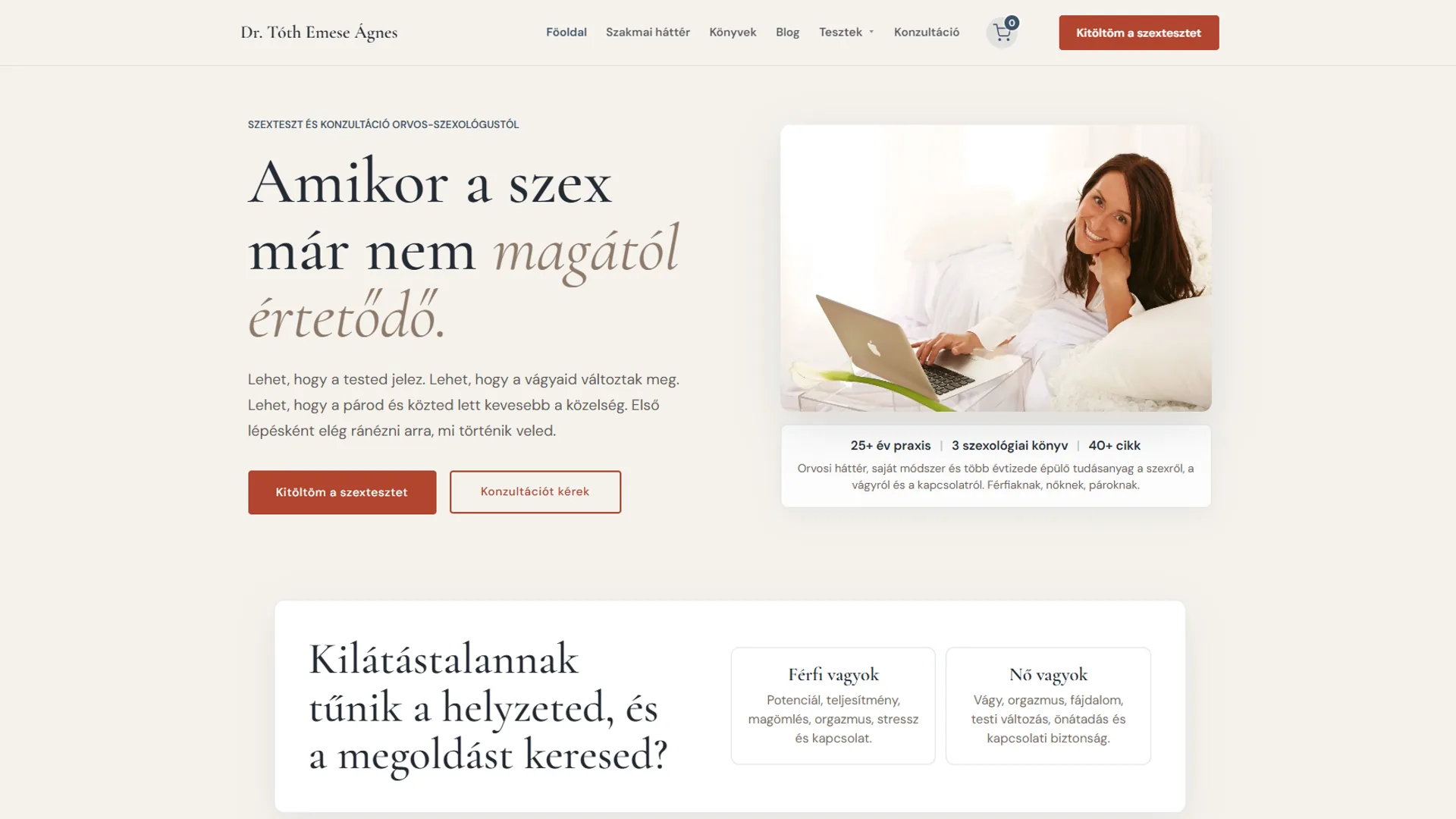 Dr. Tóth Emese Ágnes weboldal